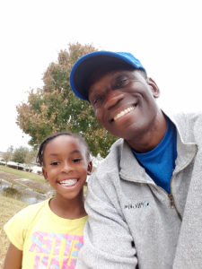 Frank Shines with 7yr old Daughter